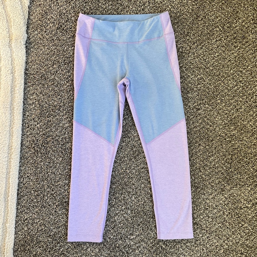 Outdoor Voices 7/8 Springs Leggings in Purple and Blue Size M